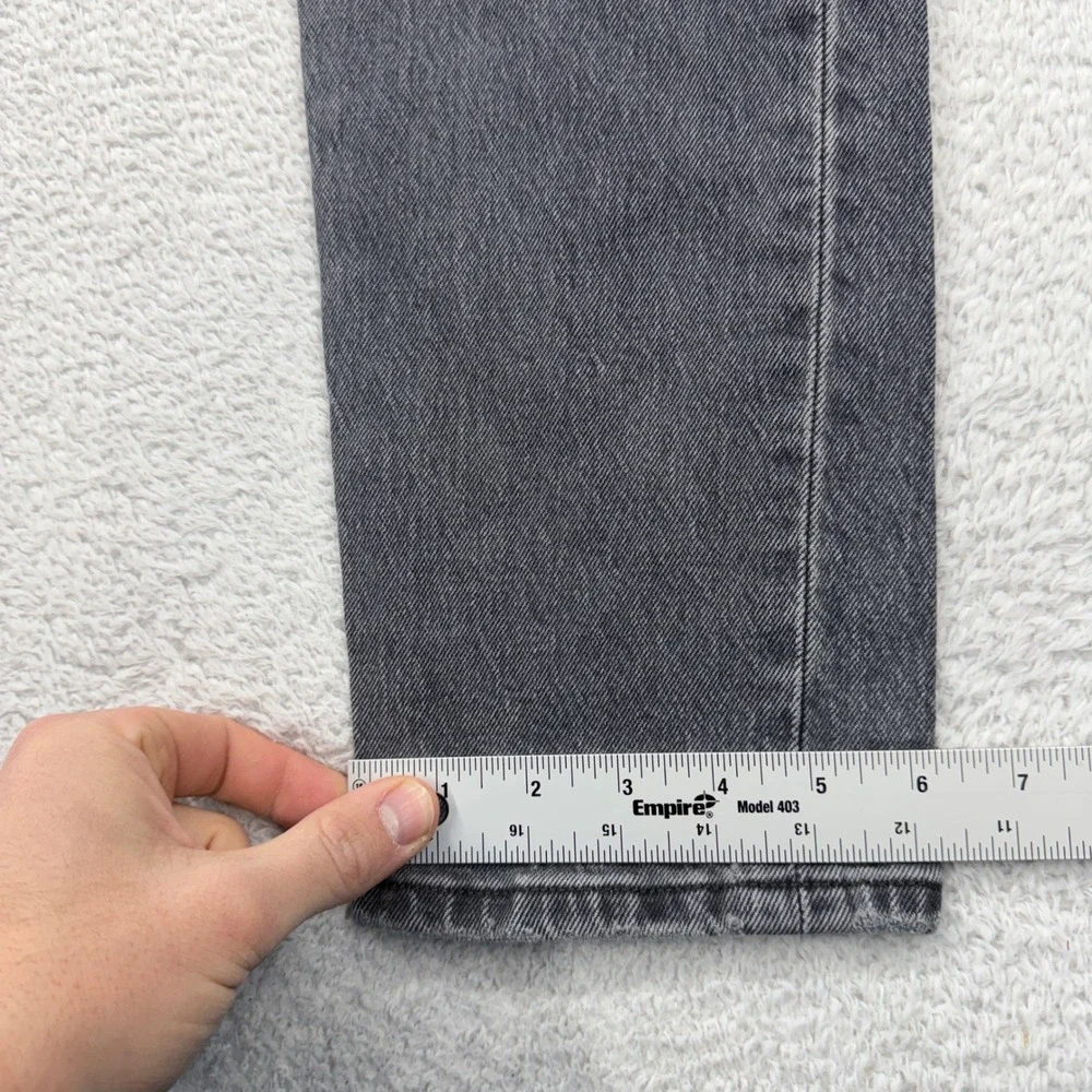 Levis Premium 501 Original Fit Gray‎ Distressed Straight Leg Jeans W29 L28 29502
